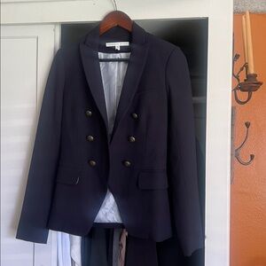 Veronica Beard Midnight Double-Breasted Blazer
